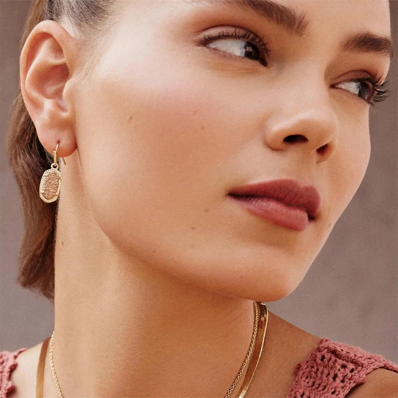 Luna Gold Drop Earrings